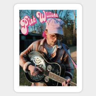 Pink Williams Retro Portrait Sticker